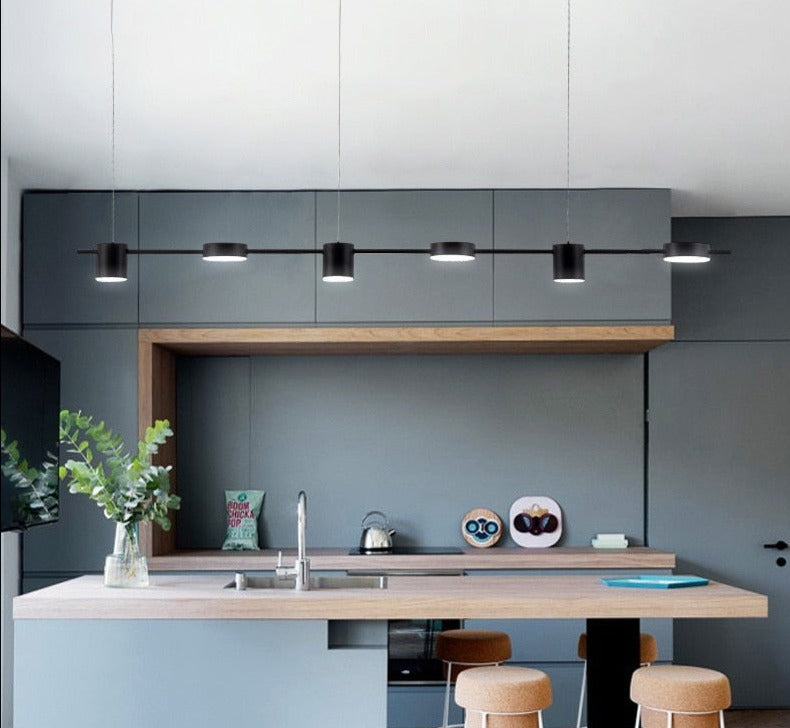 Modern Minimalist Pendant Light Strips Hanging Lamp Luxury Chandelier Lighting Fixture for Bar Dining Room Table Study