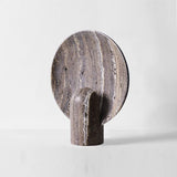 Modern Living Room Brown Luxury Dark Travertine Rock Minimalist Nordic Bedroom Home Decor LED Modern Resin Table Lamp