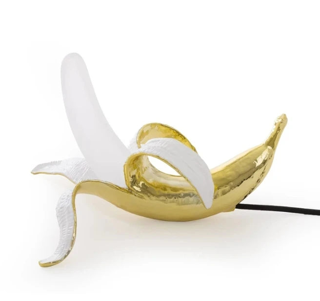 Resin Banana Table Lamps Living Room Bedroom Bedside Lamp Led Glass Night light Bar Desk Light art Home Decors Luminaria
