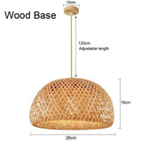 Bamboo Hanging Lamp Pendant Ceiling Light Rattan Wicker Lustre Hand Knit Braiding Suspended Home Dining люстра потолочная