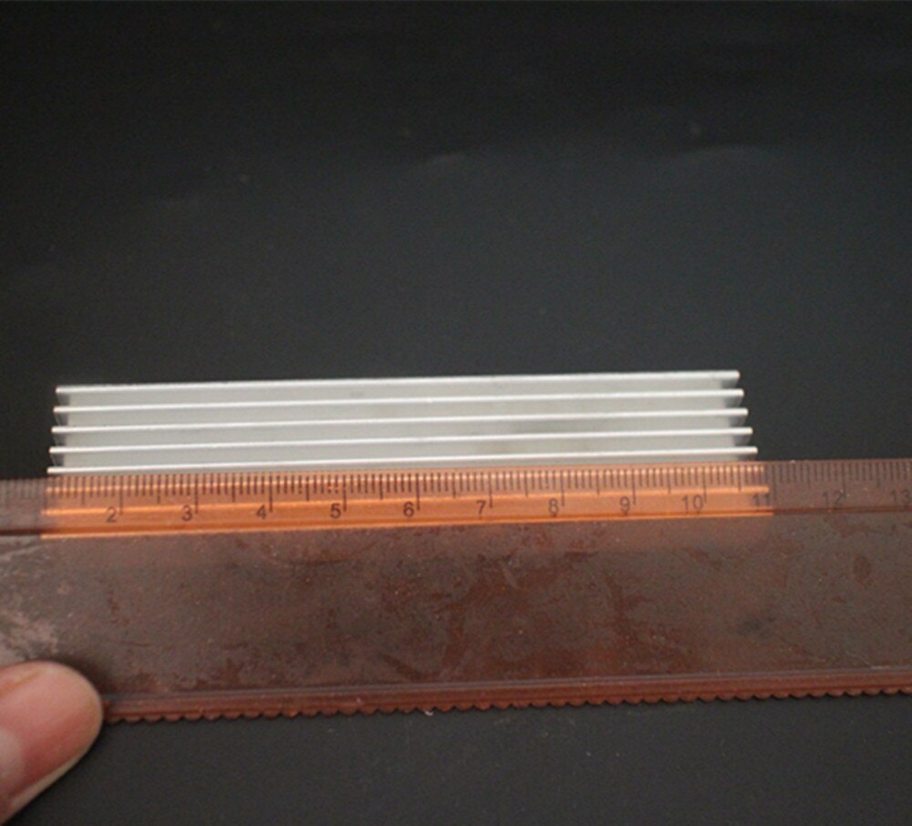 Aluminium Radiating Fin Cooling Heatsink 100*25*10MM for LED Power Transistor Electrical Radiator Chip