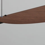 Wabi Sabi Retro Leaf Design Pendant Light Long Strip Chandelier Dining Tea Bar Room Table Light Creative Minimalist Home Decor