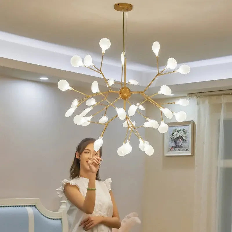 Modern Nordic Firefly Led Ceiling Chandelier Pendant Lamp G4 Led Lights Home Baby Room Bedroom Living Room Decoration Lustre