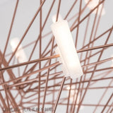 Moooi Coppelia Designer Loft Villa Duplex Chandelier Luxury High-end Living Dining Room LED Round Iron Wire Decor Lighting