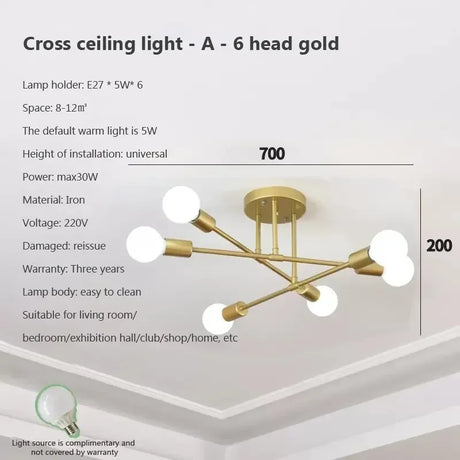 LED Chandelier Modern Semi Black White Gold Luster Ceiling Light For Dining Living Rooms Bedroom Indoor Decors Lamps