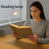 USB Rechargeable LED Book Light - 3 Color Modes Dimmable Reading Lamp