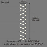 Stairs Modern Chandelier Loft Duplex Living Room Hotel Lobby Long Pendant Nordic Home Decorative Lighting Ball Long Line Pendant