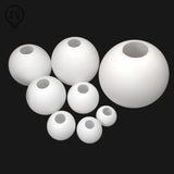 Milky White Glass Globe Lampshade Replacement (10cm–25cm) - Round Light Cover for Pendant & Table Lamps