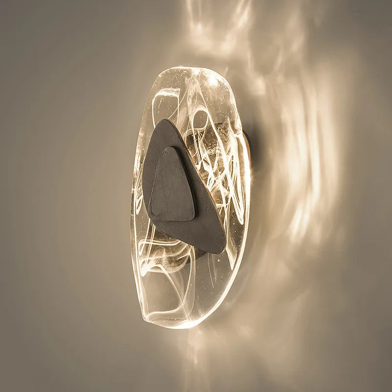Modern Creative Metal Glass Nordic Living Room TV Background Aisle Entrance Stairs Patio Wall Hanging Lamp Bedroom Bed Wall Lamp