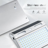 112 LED Solar Motion Sensor Wall Light - Waterproof Outdoor Security Lamp for Garden