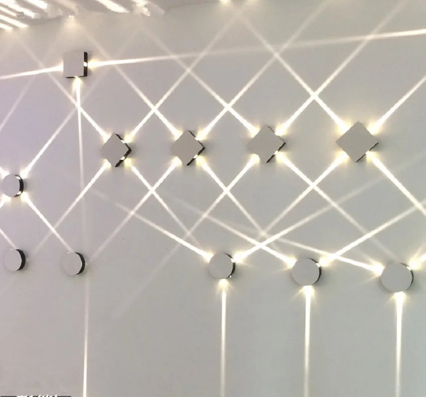 Modern minimalist creative LED square wall lamp wash wall bar KTV background wall decoration beam lamp