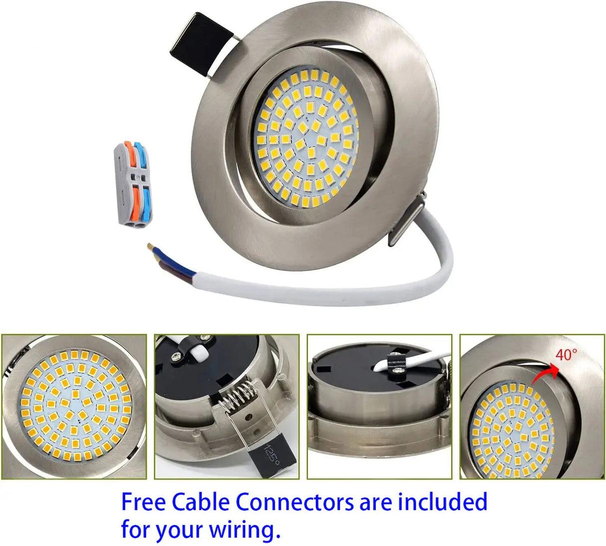 5W LED Ceiling Lamp 100V 230V AC for Hotel Living Room Light Downlight Bulb Hallway Corridor Lighting Bulb Recessed Down Light