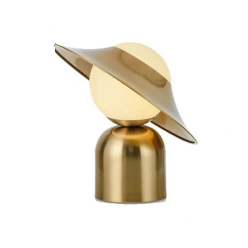 Nordic Designer LED Desk Lamp E27 Home Decors Restaurant Decorative Metallic Luster Bedroom Minimalist Villa Table Light Fixture