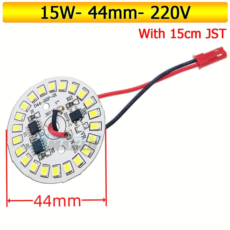 10-Pack AC 220V LED PCB Aluminum Plate - Integrated IC Driverless Light Board