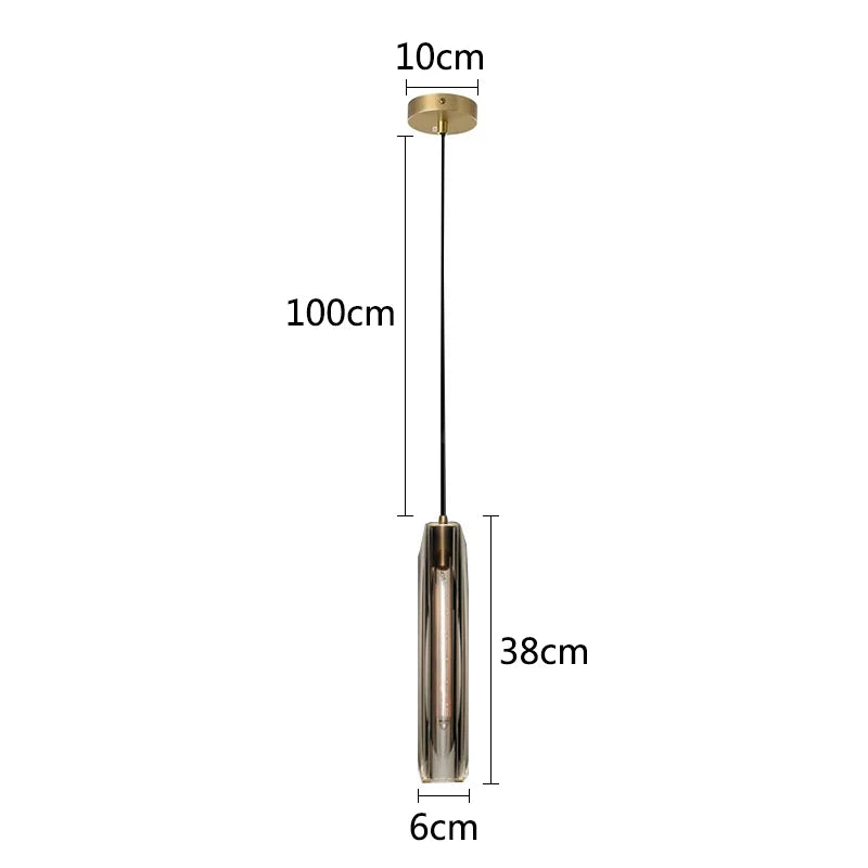 Luxury Pure Copper Crystal Pendant lamp Indoor living room dining room bar counter bedroom bedside hanging lamp