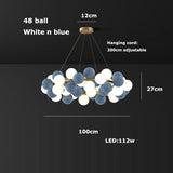2026 Modern Glass Bubble Chandelier - Dimmable Art Deco Hanging Lamp