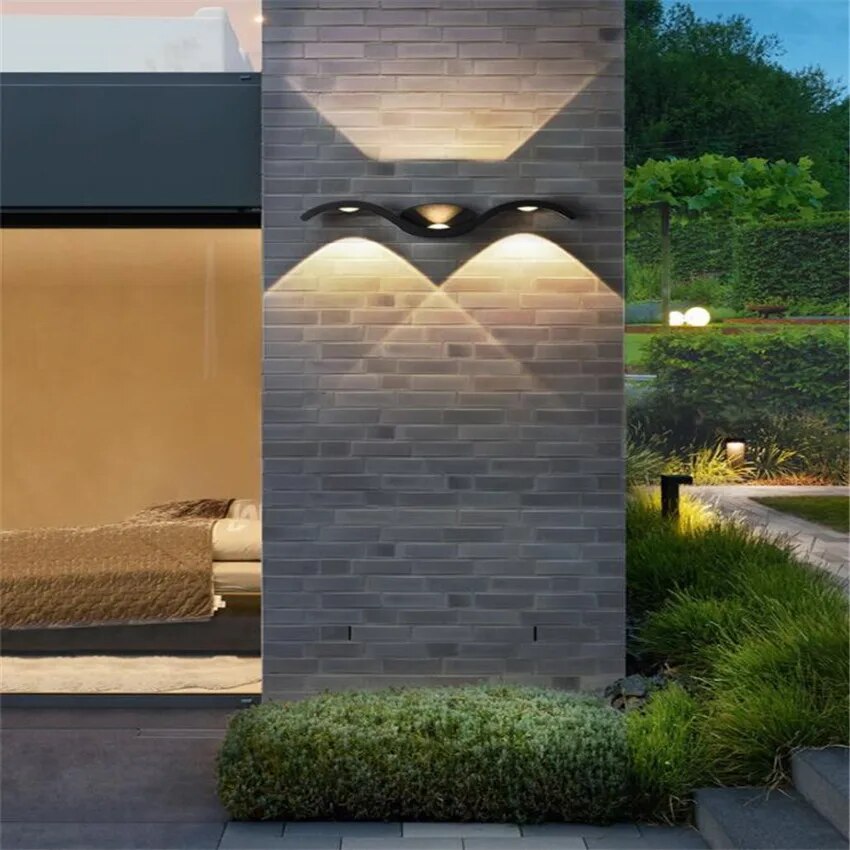 LED Wall Lamp IP65 Waterproof Indoor & Outdoor Aluminum Wall Light Mou ...