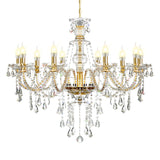 10Arms K9 Crystal Chandelier Adjustable Chain Ceiling Pendant Lamp Modern Lighting For Living Room Bedroom Hall Home Decor