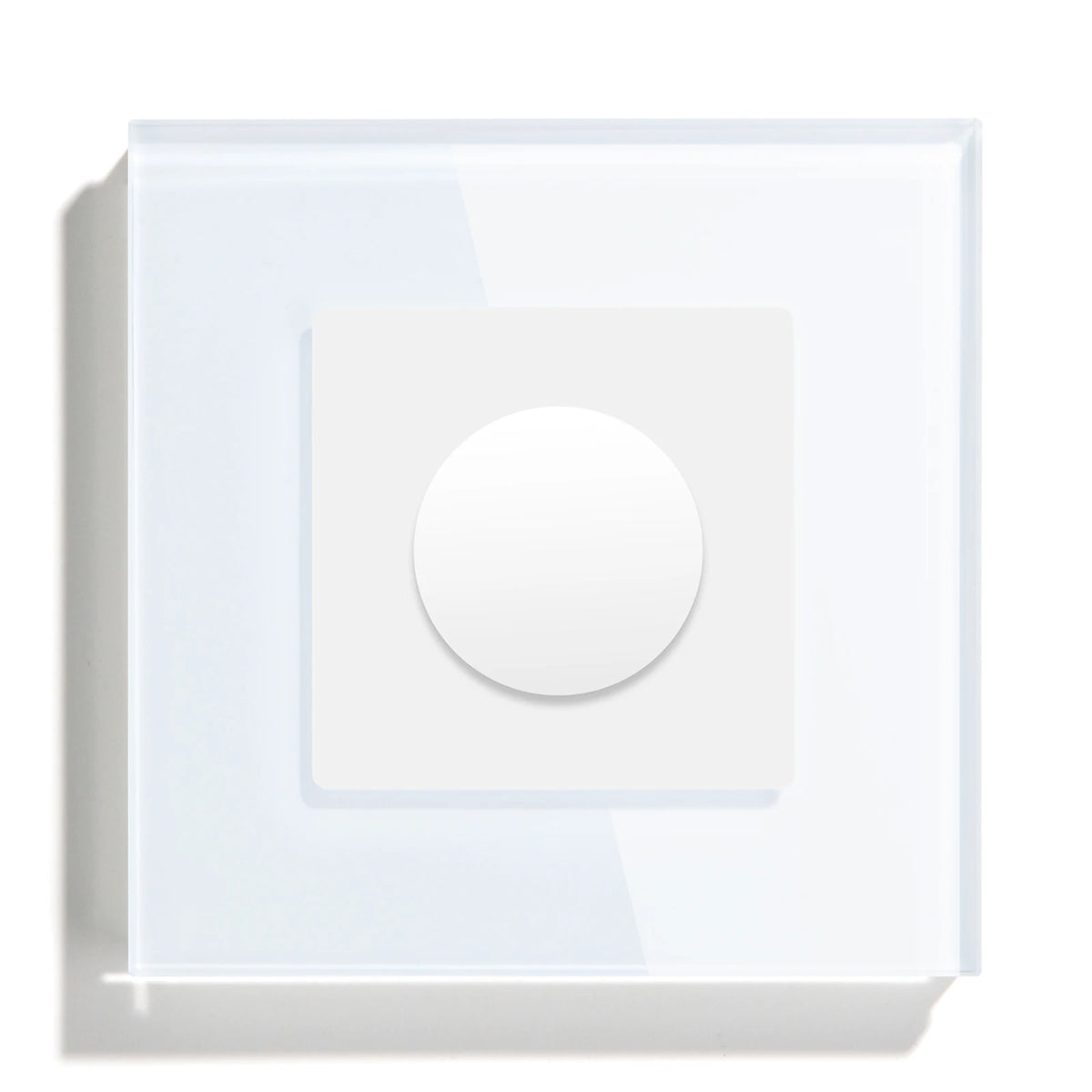 Mechanical Dimmer Switch Led Dimmable Wall Light Switches EU Standard Lamp Switch Brightness Adjustable Glass Frame 10A