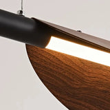 Nordic Wood Grain Leaves Led Pendant Light Wabi Sabi Restaurant Table Bar Chandelier Lighting Home Tea Room Decor Hanging Lamps