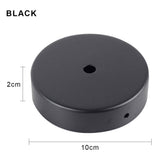 Metal Pendant Plate Vintage Light Base Accessory Black Retro Ceiling Canopy Sconce Mount Wall Lamp Holder Fixture
