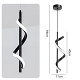 Modern Ceiling Lights Long Strip Chandeliers For Living Room Bedroom Bedside LED Indoor Hanging Lamp Home Lighting Ceiling Lamp