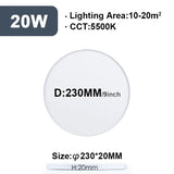 2CM Ultrathin LED Ceiling Lamps in Living Room Bedroom Natural Light Gold Black White Moisture and mosquito proof Ceiling Lights
