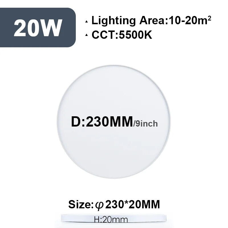 2CM Ultrathin LED Ceiling Lamps in Living Room Bedroom Natural Light Gold Black White Moisture and mosquito proof Ceiling Lights