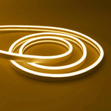 Solar Powered DC 24V Neon Strip Light (IP67 Waterproof, Warm/Cold White) - Flexible Outdoor Garden Decor LED Rope Ribbon Lamp