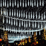 Meteor Shower Rain LED Fairy String Lights Festoon Street Garland Christmas Decorations for Home Outdoor Wedding New Year Decors