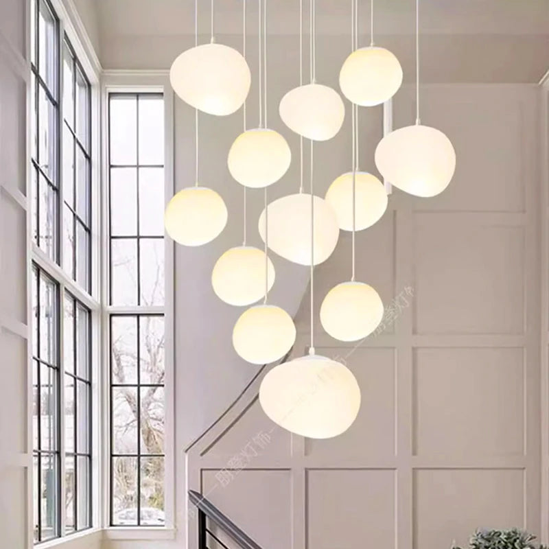 Modern home decor led lights pendant light lamps forstaircase Chandeliers for living room hanging light indoor lighting