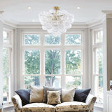 Artpad Nordic Glass Bubble Hanging Chandelier Bedroom Round Ball Ceiling Pendant Light LED Ceiling Chandelier for Living Room