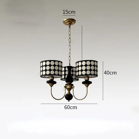 Copper Chandeliers Lamp Lusters Modern For Dining Living Room Hotel Indoor Light Decoration Wrought Iron Chandeliers Lighting