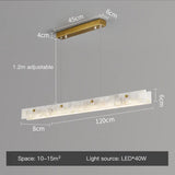 Modern Luxury Marble LED Chandelier - Gold Designer Pendant Lamp