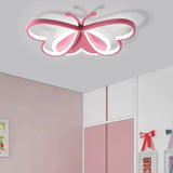 Creative Butterfly Ceiling Lights Modern Living Room Girls Bedroom Light Fixture Study Nursery Children's LED Lamp