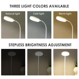Portable LED Desk Lamp USB Plug in Table Light Support 3 Color Stepless Dimming Eye Protection Bedroom Bedside Lamp