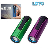 LD70 EDC Pocket Flashlight Compact Powerful Torch 4000 Lumens LED Handlight Rechargeable Super Bright Lantern