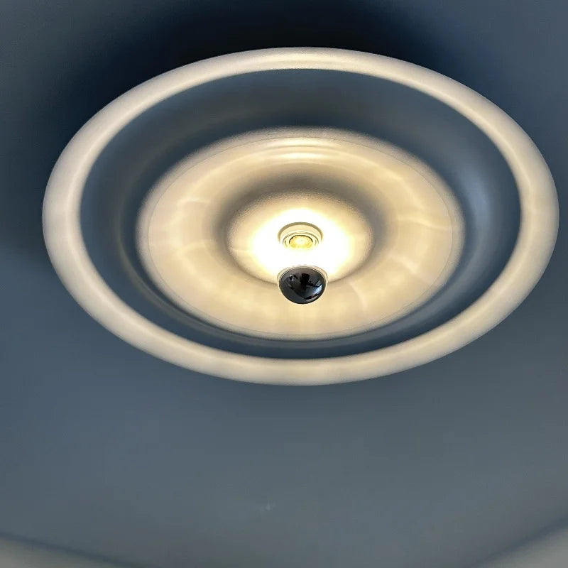 Nordic Modern Circular Wall Lamp Background Wall Staircase Corridor Entrance Creative Deco Water Ripple Decorative Ceiling Light