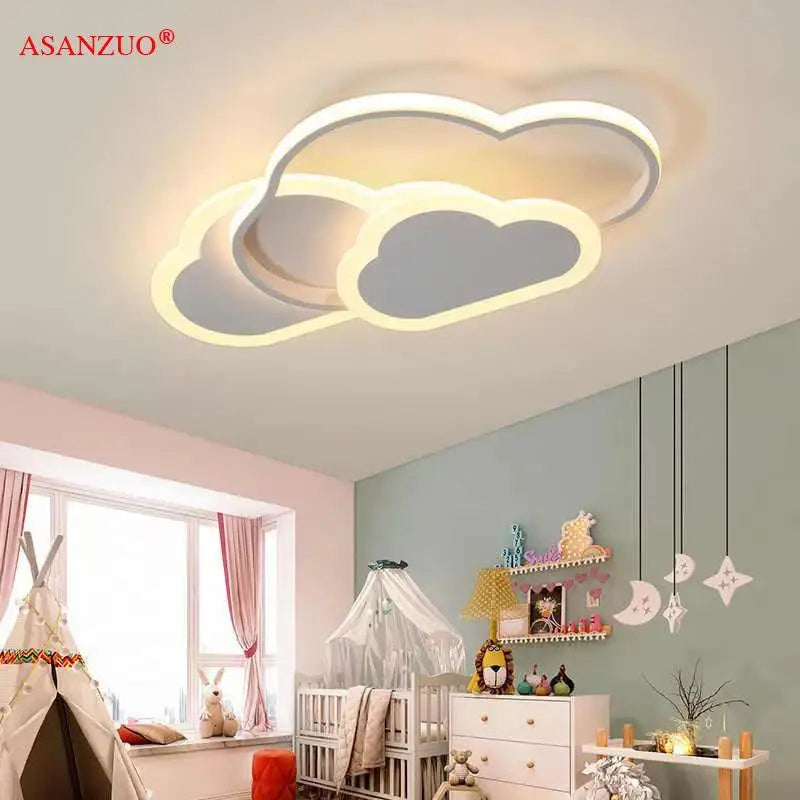 Cloud/Love shape Decor Indoor Lighting fixtures Modern LED White/Pink Ceiling Lamp for Children's Room Kids Bedroom