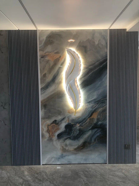 interior wall lamp Nordic decoration modern luxury lamp bedroom LED feather wall lamp bedside living room wall decoration home