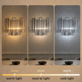Italian Murano Glass LED Wall Lamp - Luxury Decorative Sconce Light Fixture for Bedroom Bedside, Living Room & Restaurant