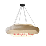 Fabric Bedroom Pendant Lamp  Aesthetic Art Restaurant Bar Table Lamp, Modern Designer Fish Bone Shaped Lighting Fixture