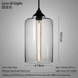 Caren Lighting handmade Glass Modern Nordic hanging loft Glass Pendant Light decor Lights Fixtures led filament dinningroom Lamp