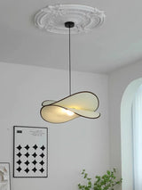 Vintage Potato chip CChandelier ceiling LED Fabric art Hanginglights Living room Bedroom Study Famous Indoor Lighting