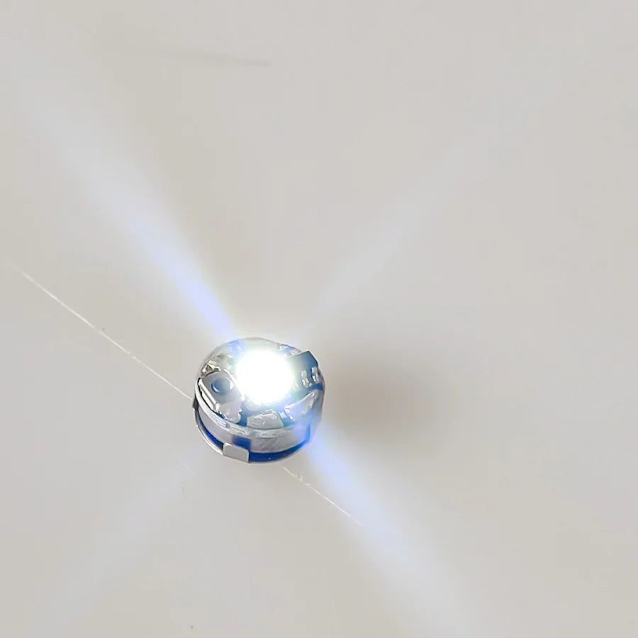 2PCS Miniature Wireless LED Light Modules - Super-Bright Push-Button Single Lamp for DIY Models