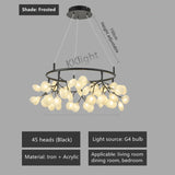 New Nordic Modern Firefly Chandelier Light Living Room Led Lamp Round Pendant Lamp Decor Ceiling Chandelies Hanging Lighting
