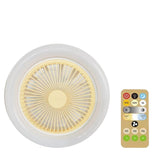 30W Ceiling Fan with Lighting Lamp E27 Converter Base with Remote Control for Bedroom Living Home Silent 3 Speeds