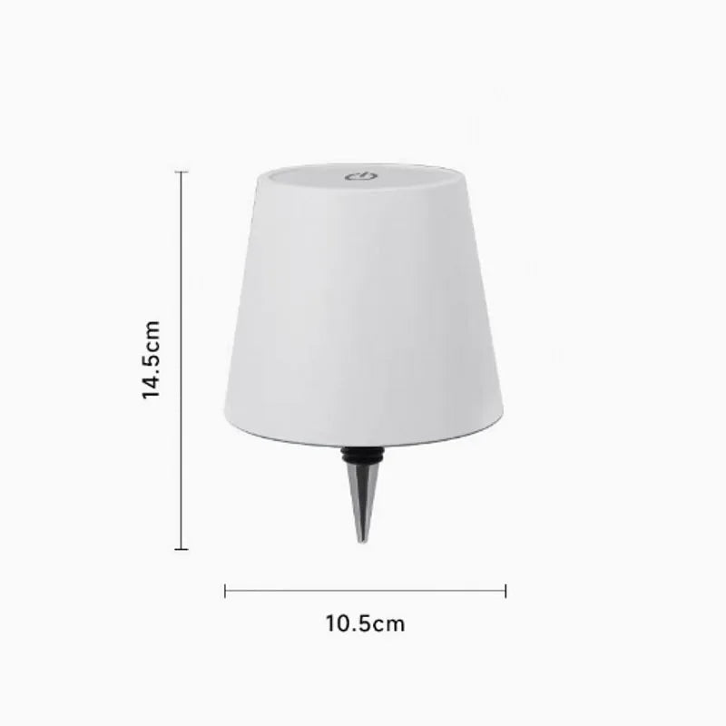 Wireless Bottle Table Lamp Touch Control of 3 Colors and Stepless Dimming Night Lamp Suitable for Bar Wine Bottles Desk Lights