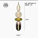 LED Pendant Light Restaurant Candy Glass LED Chandelier Luxury Stair Villa Master Bedroom Ceiling Lamps Home Decor Lamp Designer