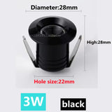 Dimmable LED Mini ceiling light 3W spotlight AC85-265V downlight COB anti-glare aluminum household commercial lighting bulb